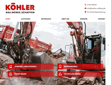 Tablet Screenshot of koehler-wildberg.de
